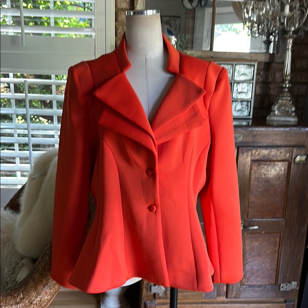 FOR HER NYC BURNT ORANGE BLAZER JACKET 2X NEW